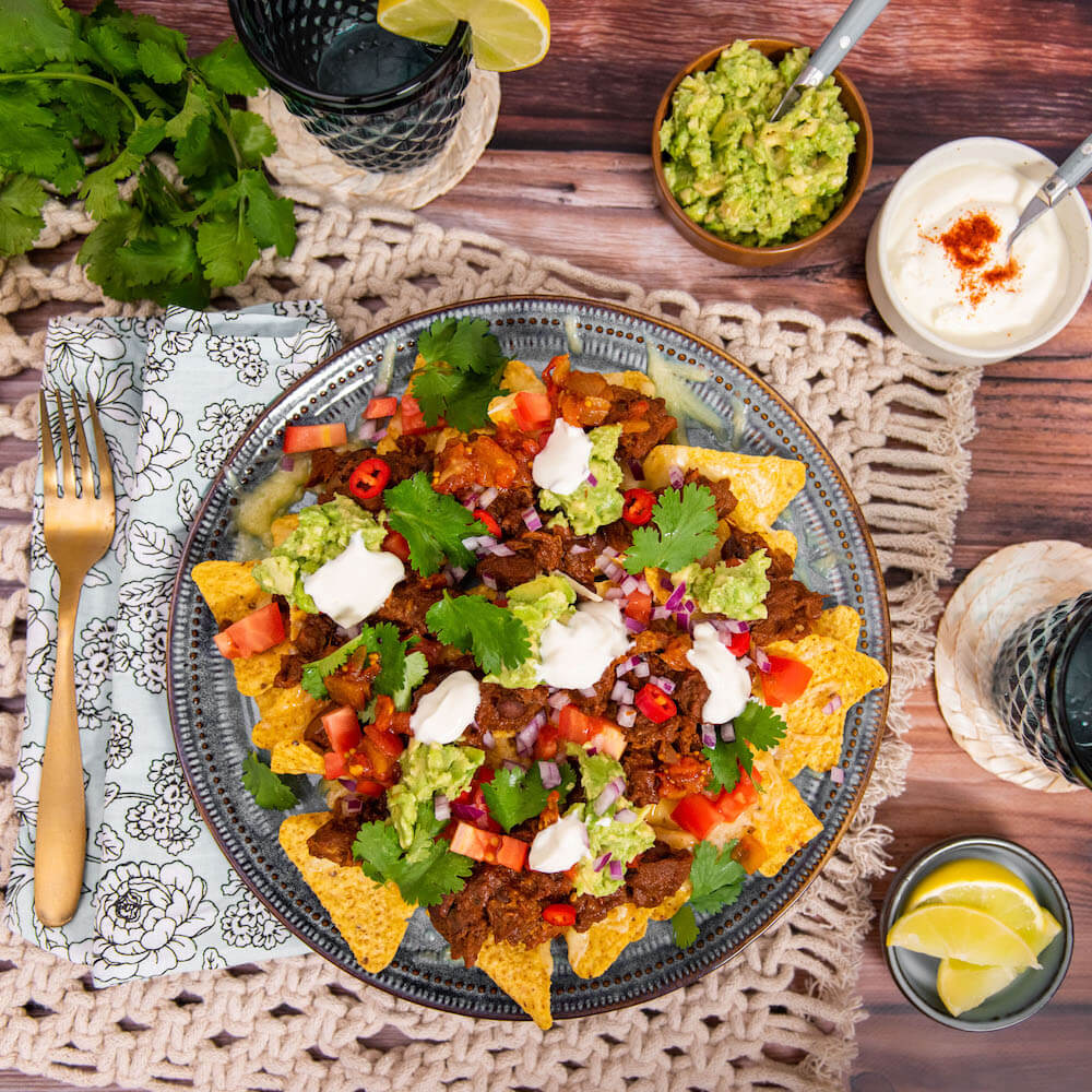 Slow Cooked Mexican Beef Nachos